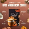 thumbnail image 6 of RYZE SUPERFOODS Mushroom Coffee Dark Roast, 6 Adaptogenic Mushrooms & Prebiotic Blend, Instant Coffee Supports Energy, Focus, Digestion & Immunity, Lions Mane & Turkey Tail, 30 Servings., 6 of 8