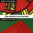 thumbnail image 5 of G128 Combo Pack: 6 Feet Tangle Free Spinning Flagpole (Black) Portugal Portuguese Flag 3x5 ft Printed 150D Brass Grommets (Flag Included) Aluminum Flag Pole, 5 of 9