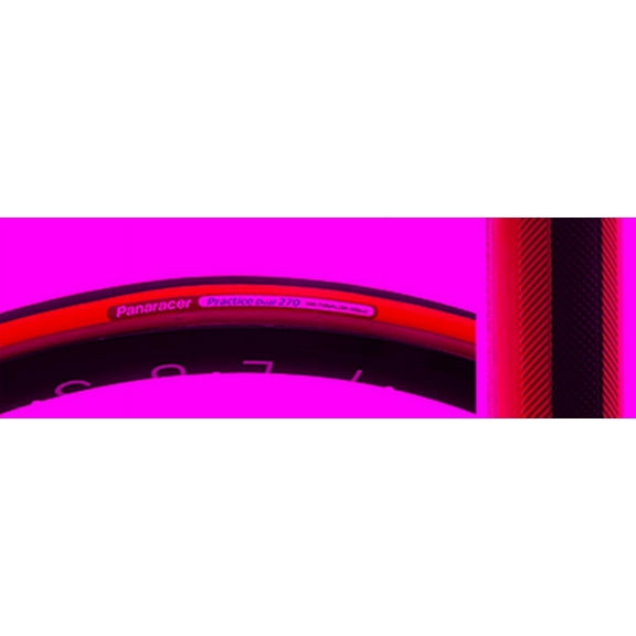 Panaracer Practice Dual 700 x 22 Tubular TPI 105 Black/Ysk Reflective Road Tire