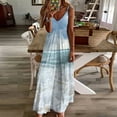 thumbnail image 3 of Robe Sans Manches Vagues Blanches Océan Robe d'Invité de Mariage 2024 Robes pour Femmes, 3 of 4