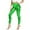 Green, variant on Daznico High Waist Shiny Leggings for Stretchy Workout Pants Glossy Metallic Textured Yoga Tights with Gold Print Fashionable Casual Wear,Mardi Gras Clothing,S