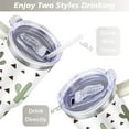 thumbnail image 5 of Cactus 40 Oz Tumbler with Handle Lid and Straw, Stainless Steel Double Walled Vacuum Insulated Cup, Cute Anniversary Wedding Birthday Gifts Tumbler for Women Men Friends Outdoor Indoor, 5 of 7