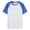 Blue, variant on RTKFRFLM Kids' Color Block Raglan T-Shirt Short Sleeve Pure Cotton Baseball Tee for Boys and Girls Contrast Color Uniform Top Comfortable Athletic Student Training Shirt Size 5-18