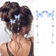 thumbnail image 5 of Pinzas para el cabello con borlas de mariposa, pasadores para el cabello para novia, boda, oreja colgante azul, clip para peinar el cabello para niña, horquilla con brillo lindo, accesorios, 5 of 5