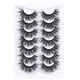 thumbnail image 1 of Mebver Pestañas postizas Pestañas de ojo de gato Pestañas de visón sintético Aspecto natural Pestañas tenues y esponjosas que parecen extensiones Pestaas Postizas D Curl Lash Strips Short Fox Eye Lash, 1 of 5