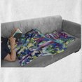 thumbnail image 6 of Fine Art Soft Flannel Fleece Blanket, Deep down in the Woodland Nature Impressionist Colorful Outdoor Natural View Print, Cozy Plush for Indoor and Outdoor Use, 70" x 90", Multicolor, by Ambesonne, 6 of 6