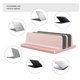 thumbnail image 4 of Cateissary Soporte ajustable de escritorio para computadora portátil de aleación de aluminio, estante de soporte Vertical con ranuras dobles Juegos de teclado y mouse para computadora rosa dorado, 4 of 6