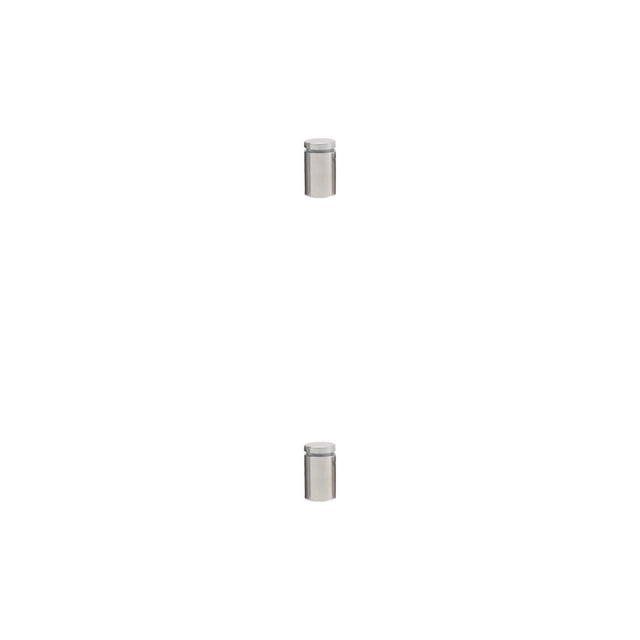 Scienceny Tornillo de publicidad Acero inoxidable Fácil instalación Espejo de vidrio Tuerca de clavo Perno Soporte para colgar en la pared para placa 19x25mm 2piezas Scienceny CBP343854