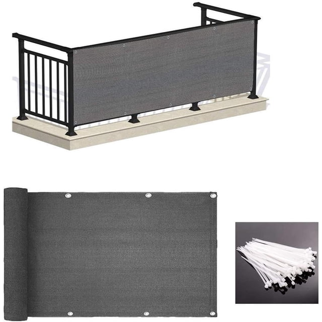 Balcony Shade Net Balcony Privacy Screen Privacy Screen Cover Shade Cover Weather-Resistant Fence Windscreen for Outdoor Backyard Patio