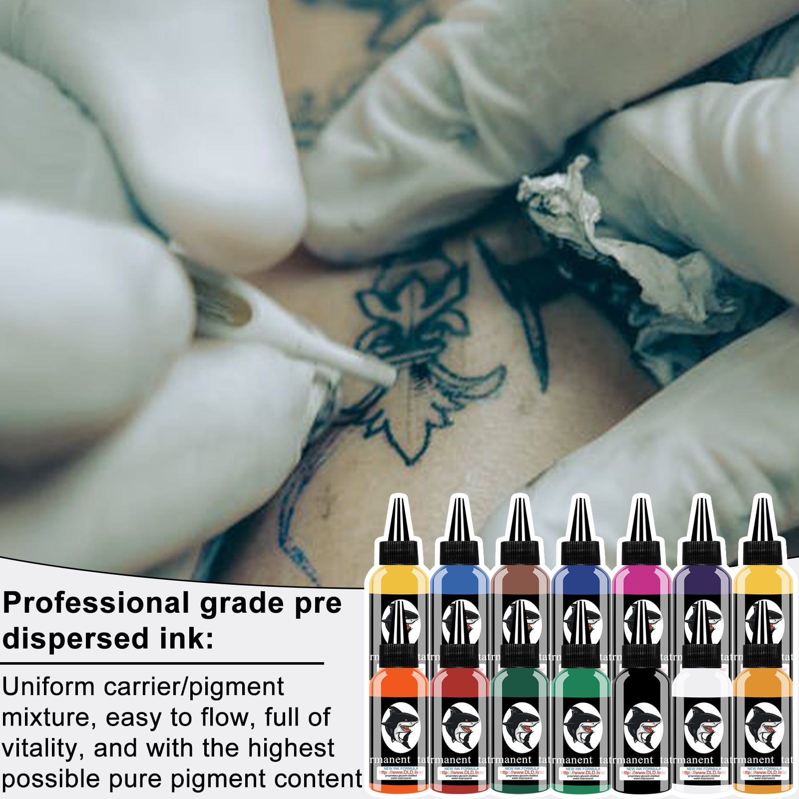 Tattoo Ink Set 14 Color 30ml/Bottle Tattoo Inks Professional Tattoo Ink  Color Set for Art Tattoo Beginner YMTKS-30-14