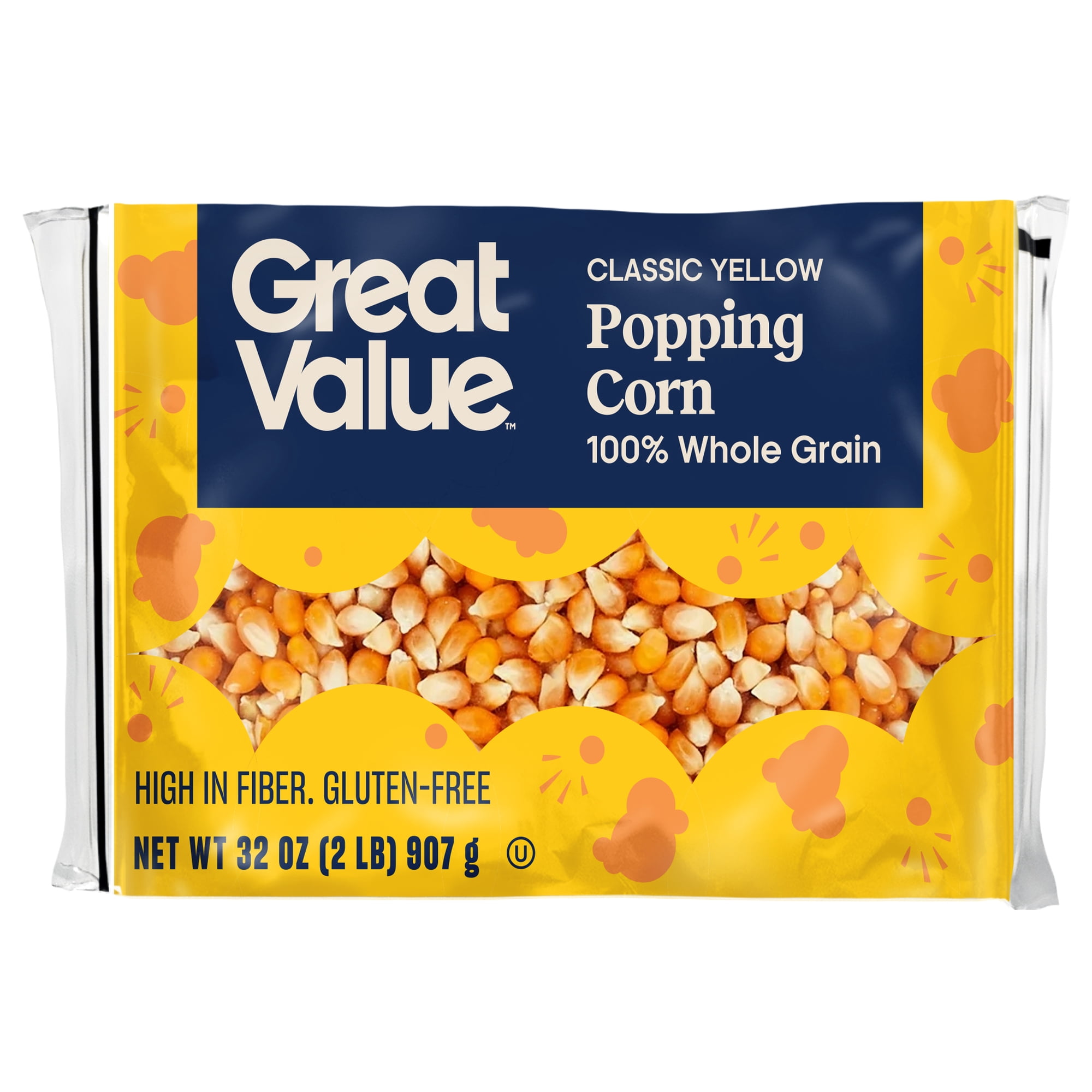 Great Value Yellow Popping Corn, 32 oz
