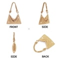 thumbnail image 6 of LEZMORE Women's Chic Evening Handbag Sparkly Crystal Clutch Purse Rhinestone Hobo Bags Shoulder Underarm Bag Gold, 6 of 16