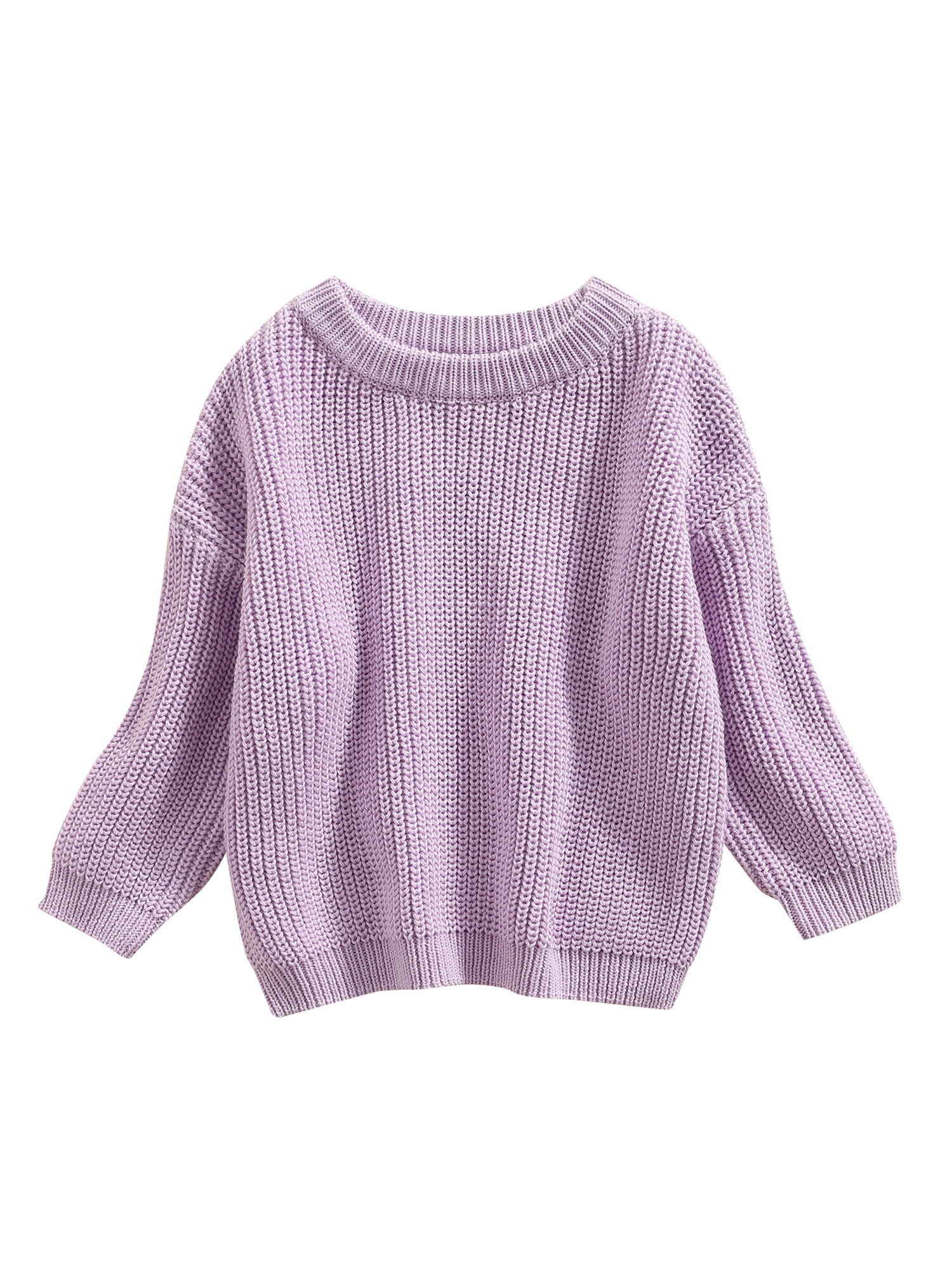 Baby Boy Girl Knit Sweater Pullover Crewneck Sweatshirt Warm Long Sleeve Blouse Tops for Infant Toddler 