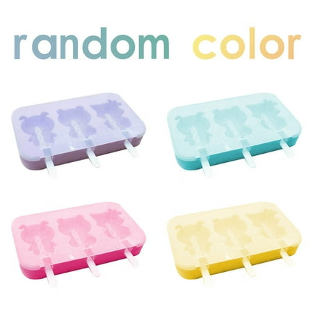 

Silicone Ice Cream Mold Ice Popsicle Tray Ice lolly Maker with Lid for Candy Bar Decoration