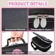 thumbnail image 3 of Kawaii Kuromi Bag, Kuromi Makeup Bag, Cute Cartoon Cosmetics Bag, Mini Travel Toiletry Bag, Waterproof Reusable Faux Leather (Black), 3 of 4