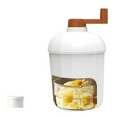 thumbnail image 3 of Ice Crusher Manual Rotary Ice Crusher Small Manual Shaving Ice Machine for Household Kitchen Handheld Snow Crusher, 3 of 8