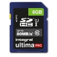 thumbnail image 1 of 8GB Integral Ultima Pro SDHC 80MB/sec CL10 UHS-I Memory Card, 1 of 2