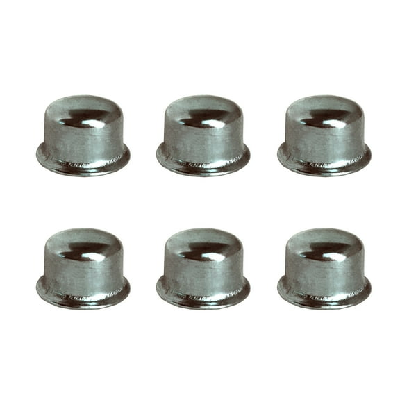 Royal Designs, Inc. Rounded Top Hat 0.5 Inch Lamp Finial for Lamp Shade, F-98PN-6, Polished Nickel, Pack of 6