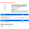 thumbnail image 2 of Speedometer Cable - Compatible with 1992 - 1998 Oldsmobile 88 3.8L V6 1993 1994 1995 1996 1997, 2 of 2