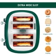 thumbnail image 3 of Tostadora Roter Mond 4 rebanadas retro de acero inoxidable verde, 3 of 7