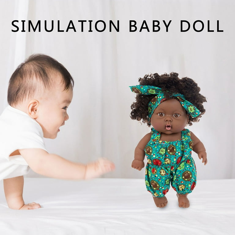 BIOSA Reborn Black Baby Doll Toddler with Big Eyes Realistic Baby Toy Kids Gift - Walmart.com