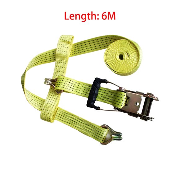 2",50MM,5TX3--6M,super Thick,ratchet Tie Down Cargo Lashing Auto Motor Shipping Packa Strap Shipment Belt Assembly Sling