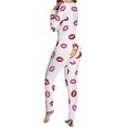 thumbnail image 1 of Combinaison Imprimée Bouton Fonctionnel Bouton Flip-on Pyjama Adulte Bouton Fonctionnel, 1 of 6