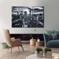 thumbnail image 3 of TISHIRON 3PCS Framed Canvas Wall Art Set,42"x28" Colorado City Skyline Canvas Art Decor, 3 of 7