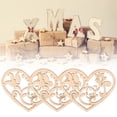 thumbnail image 5 of Heart Shape Embellishment,10pcs Hollow Love Hearts Heart Shape Ornament Heart Shape Decoration Streamlined Design, 5 of 5