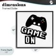 thumbnail image 4 of Stupell Industries Contemporary Playful Game On Black Framed Giclee Art, 12 x 12, by Marcus Prime, 4 of 8