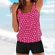 thumbnail image 1 of Traje de baño de dos piezas para mujer, trajes de baño para mujer, traje de baño de dos piezas con espalda de tirantes y estampado conservador para mujer, vestido de baño para mujer, 1 of 5