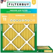 Filterbuy 18x21x1 Air Filter MERV 11 Allergy Defense, Pleated HVAC AC Furnace Filter Replacement, 2-Pack