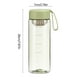 thumbnail image 3 of Botella de agua deportiva de 21,9 oz a prueba de fugas | Marcador de tiempo motivacional | Plástico esmerilado semitransparente portátil | Resistente para lavavajillas | Hidratación de fitness en, 3 of 6