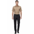 thumbnail image 3 of Allsense Men’s Regular-Fit Short-Sleeve Dress Shirt, Khaki, Large, 3 of 4