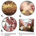 thumbnail image 3 of Designart "Pink Cherry Blossom landscape I" Floral Floater Framed Wall Art Print, 3 of 7