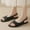 Black, variant on AXXD Green Sandals for Women Summer Sandals Comfortable Open-toe Shallow Mouth Flats