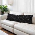 thumbnail image 2 of Starry Sky Body Pillow Covers, Modern Black Abstract Dots Stars Aesthetic Soft Throw Pillow Cases with Invisible Zipper, Decorative Pillowcase Pillows Protectors for Sofa Bed Couchair 20"x54", 2 of 9