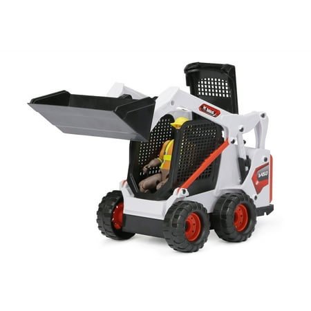 Adventure Force Freewheeling Bobcat White Loader Construction Vehicle Play Set, (5 Pieces) Child 3-6