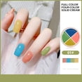 thumbnail image 4 of Juego de esmaltes de uñas en gel de 4 colores, color crema pudín, para principiantes, uñas sólidas, 4 of 5