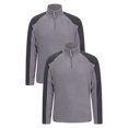 thumbnail image 1 of Mountain Warehouse - Forro Polar Ashbourne Media Cremallera para Hombre - Pack de 2 (Gris Oscuro), 1 of 3