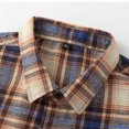 thumbnail image 5 of M-4X Big & Tall Mens Shirts with Pocket Plus Size Long Sleeve Shackets T-Shirts Button-Down Collared Plaid Printed Lapel Tees Tops, 5 of 8