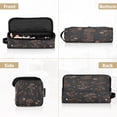 thumbnail image 5 of Hair Tool Organizer Bag with Heat Resistant Mat Removable Travel Storage Case for Hot Air Brushes Curling Irons Mushrooms and Glittering Stars, 5 of 8