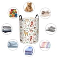 thumbnail image 4 of Fuzoiu Cute Little Animals Print Circular Hamper,Laundry Basket with Handle,Collapsible Laundry,Dirty Clothes Storage Basket,for Bedroom Bathroom Dorm Living Room-Medium, 4 of 6