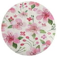 thumbnail image 3 of Floral Colorful Flower Floral Medallion Round Rug - Small Round Area Rug, Soft Non-Slip Machine Washable Bedroom Mat Indoor Accent Entry Carpet for Office Desk Dorm Hallway, 3 of 6