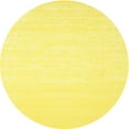 thumbnail image 1 of Ahgly Company Machine Washable Indoor Round Contemporary Yellow Area Rugs, 10' Round, 1 of 7