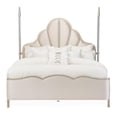 thumbnail image 3 of Malibu Crest Eastern King Scalloped Poster Bed - Porcelain/Chardonnay, 3 of 15