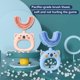 thumbnail image 5 of 1 pieza manual en forma de U cepillo de dientes de silicona suave de grado alimenticio para niños (2-6 años de edad azul) Feliz Sencillez, 5 of 5