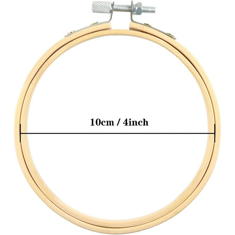NOGIS Embroidey Hoops Set 3 Pieces 8 Inch Round Embroidery Hoops Bamboo  Circle Cross Stitch Hoop for Embroidery and Art Craft Sewing 