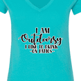 thumbnail image 4 of Inktastic I Am Outdoorsy. I Like to Drink on Patios. Women's V-Neck T-Shirt, 4 of 5