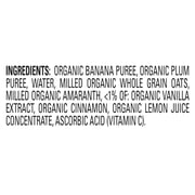 Happy Baby Clearly Crafted, Stage 2 Meals, Bananas Plums & Granola, Organic Baby Food Pouches, 4 oz. (8 pack)